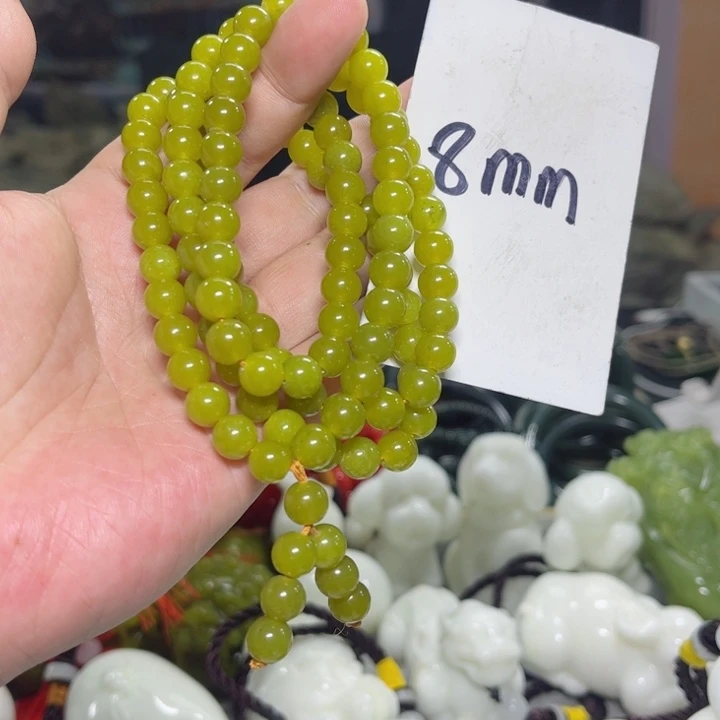 蛇纹石玉颈饰多样性发货未镶嵌