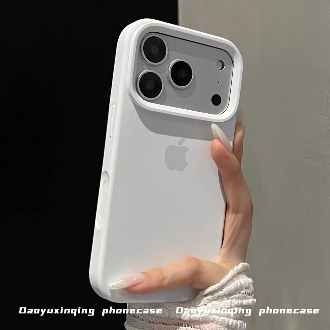 适用苹果17promax手机壳16大孔镜头框不发黄不变黑15pro软糯防滑