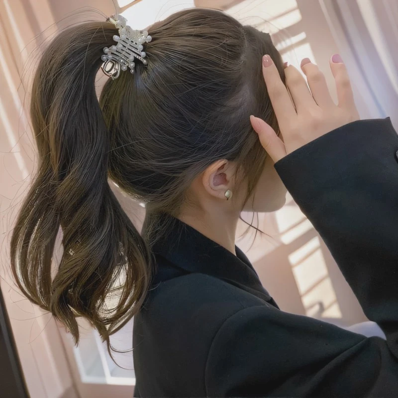 【春夏款发饰】高马尾固定夹！防下垂爪夹满钻发夹女夏季大号气质
