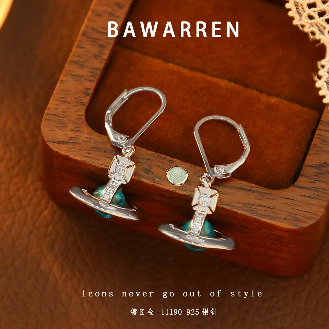 Bawarren 美❤ 11190-【星球】精致耳环精致简约百搭