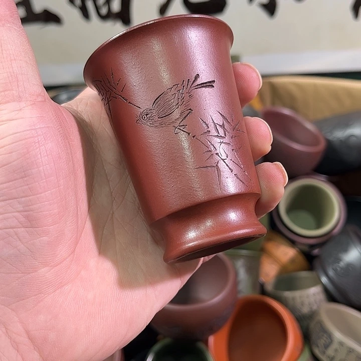 茶杯紫砂全手工紫砂主人杯