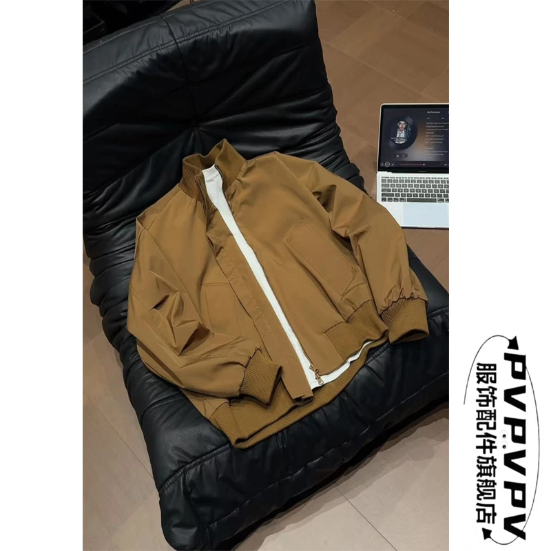 美式飞行员夹克cleanfit短款工装外套男款春秋冬季羽绒棉服棒球服