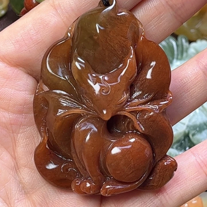 蛇纹石玉吊坠(赠链)未镶嵌快**福
