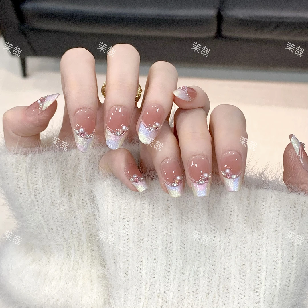 现货【云梦泽】纯手工定制美甲拆卸穿戴甲A3629