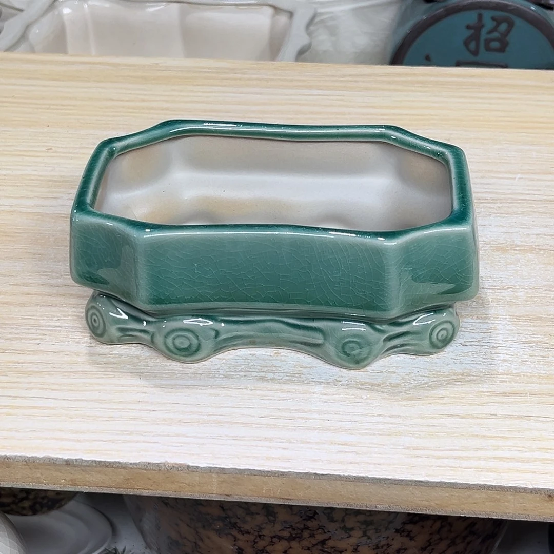 陶瓷绿植多肉微瑕花盆口径13*7.5*6.5