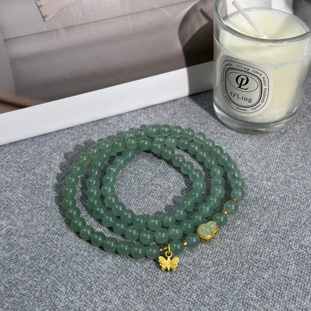 A31东陵玉手链手串精美手镯天然清冷感叠戴天花板