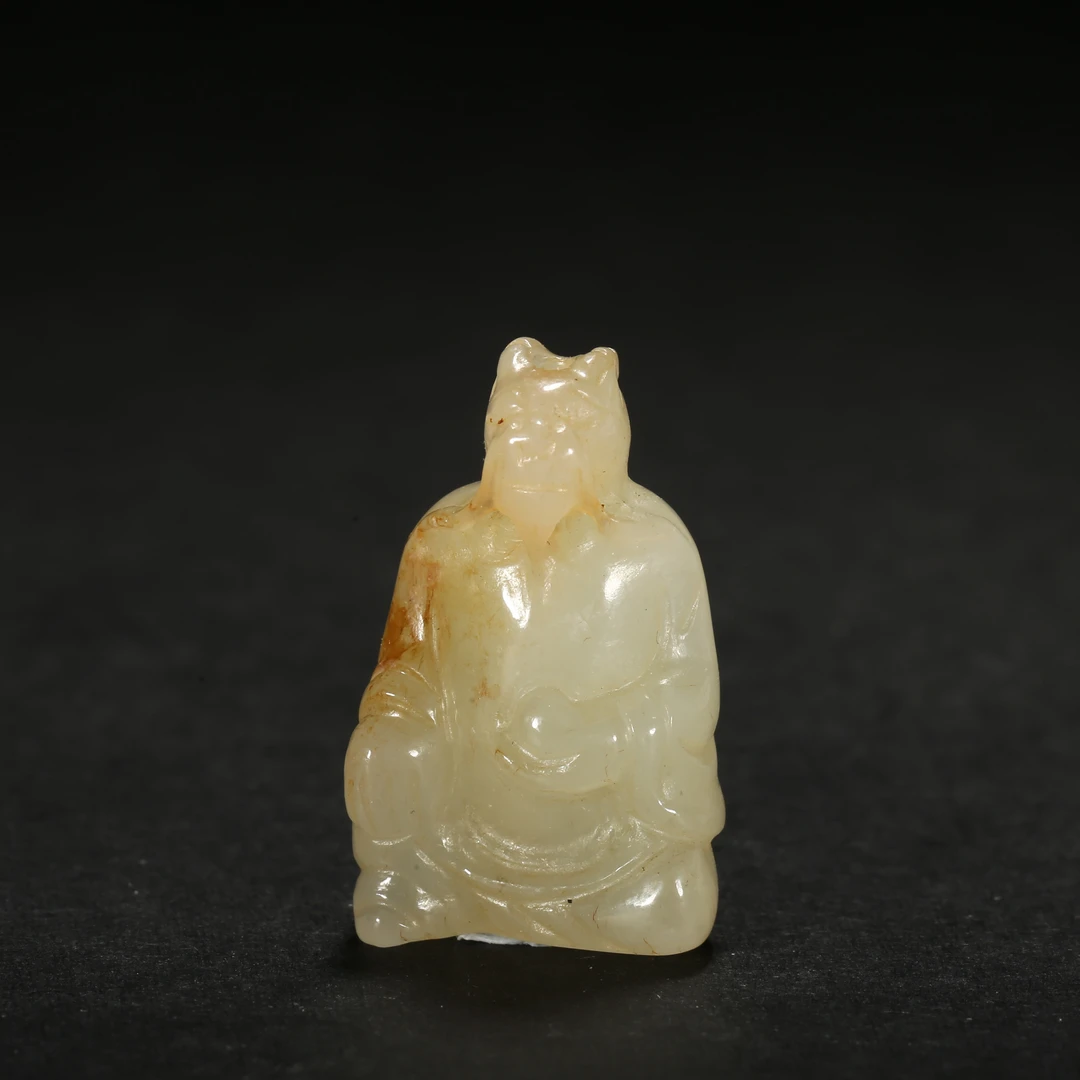 民国*玉兽首人像/WBGS251006177和田玉【北京文博】