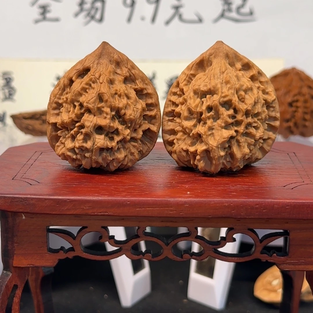 文玩核桃把件52号官帽边42肚39高46全品无药无修原生态