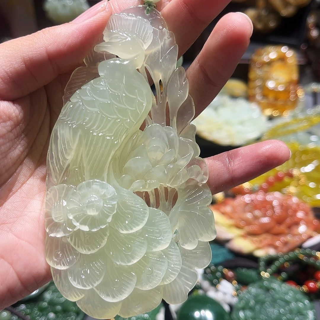 未镶嵌岫玉毛衣链