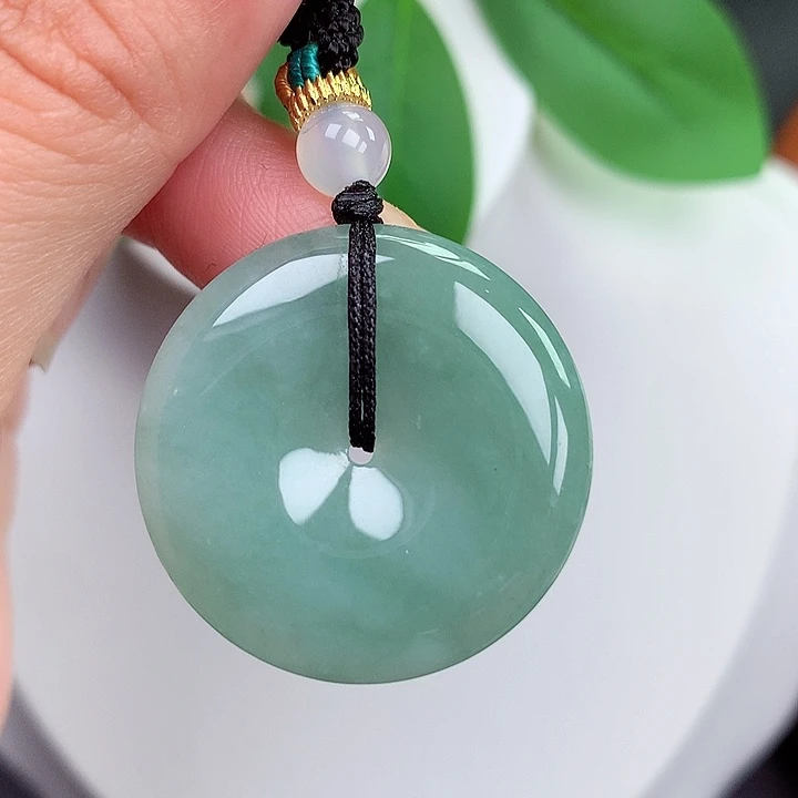 颈饰未镶嵌翡翠平安扣 29.3x5.0mm