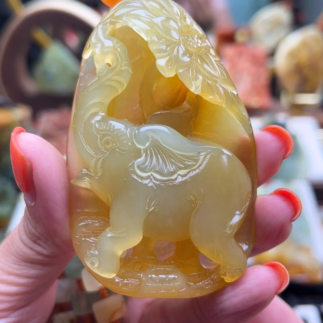 岫玉未镶嵌挂件挂件