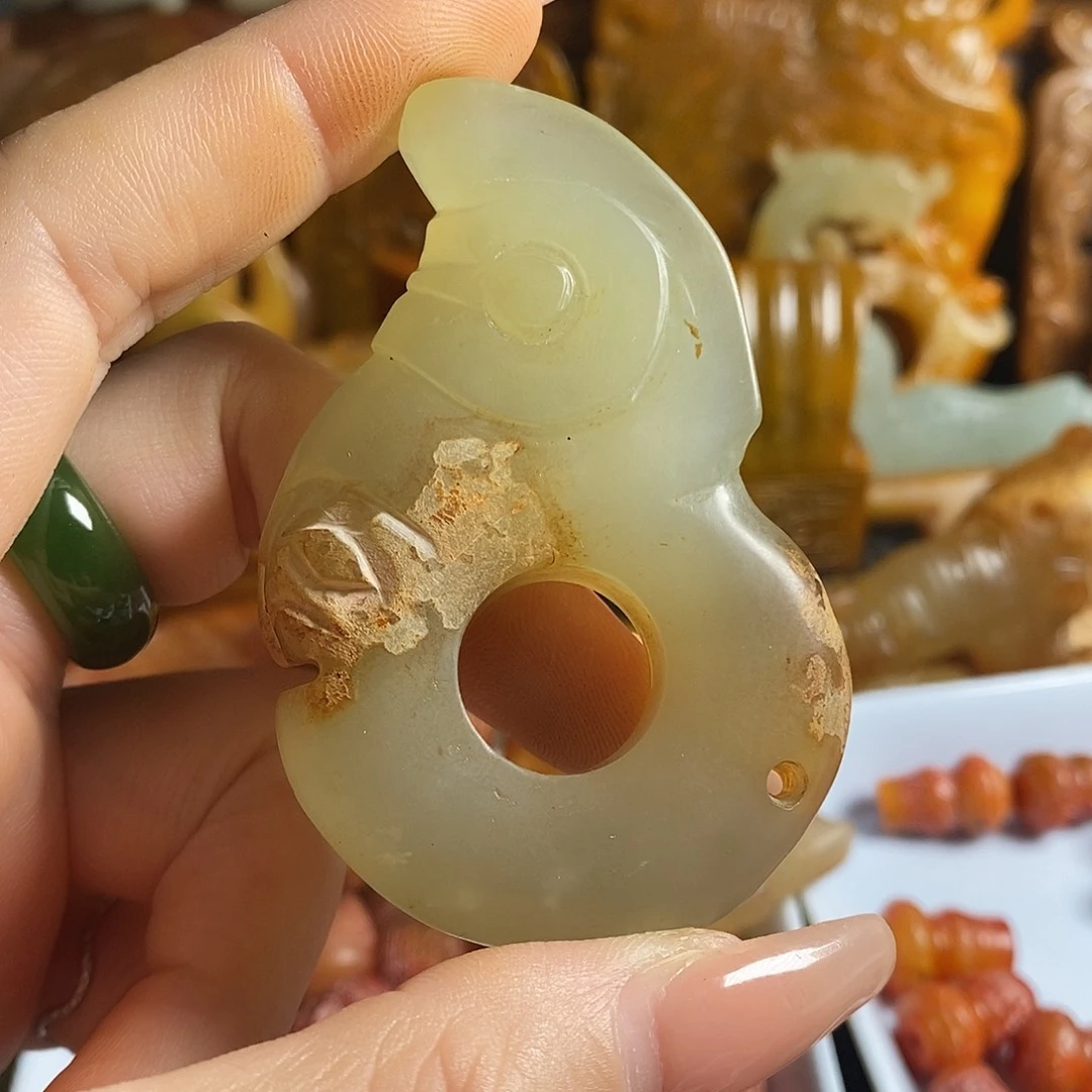 岫岩老玉（透闪石质玉）未镶嵌挂件