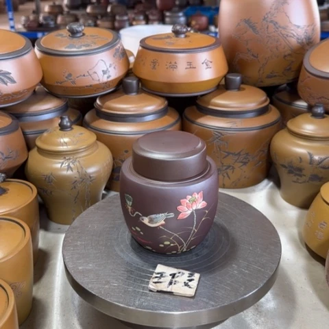 紫砂茶叶罐H*。。。。。。。。