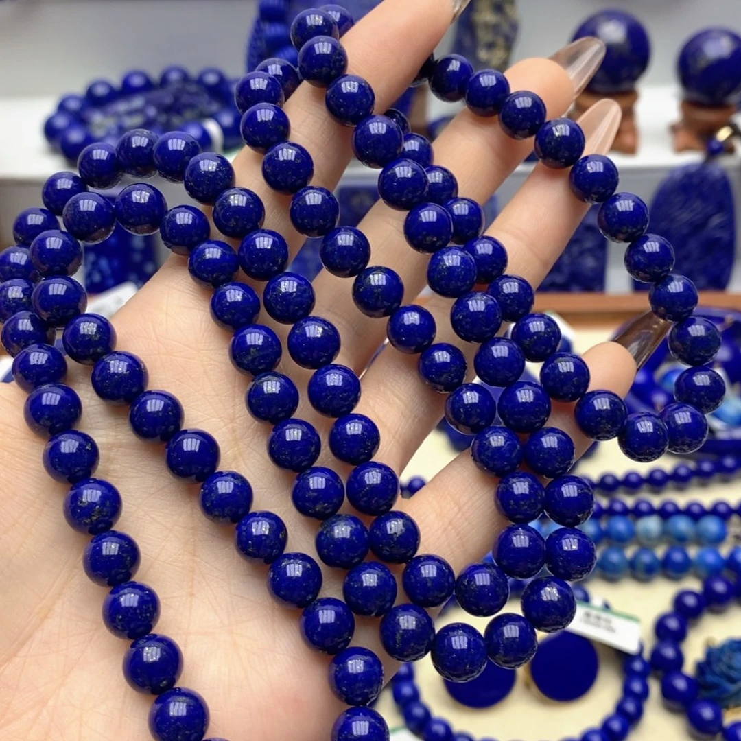 青金石未镶嵌手链8mm108