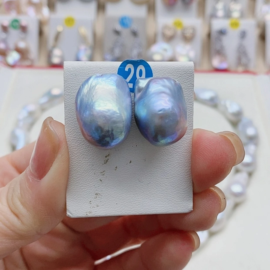 【闪购商品】淡水珍珠耳饰银S925镶嵌