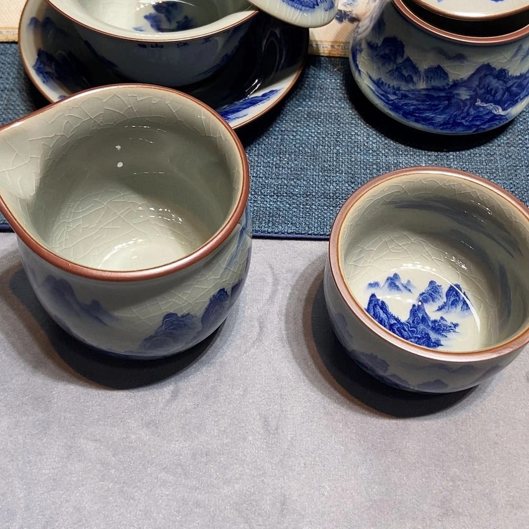 陶简装家用陶瓷茶具