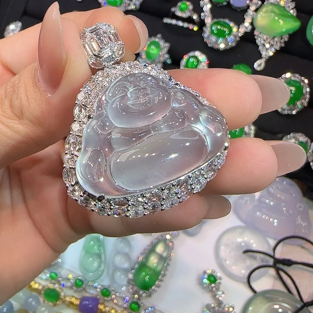 翡翠18K金镶嵌戒指