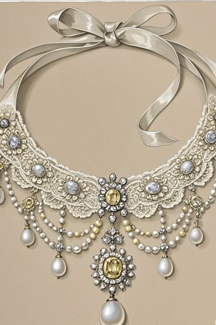 合金琉璃项链 中古饰品不退不换