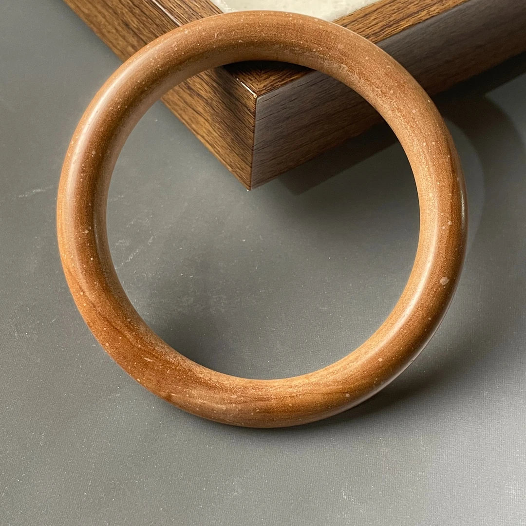 正宗印度老山檀黑手镯肉料老料8mm小圆镯高油性老料