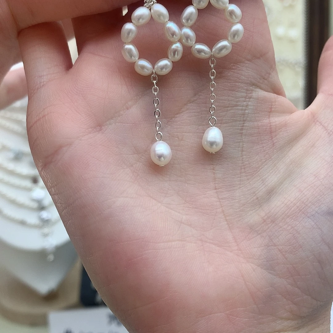 未镶嵌耳饰淡水珍珠