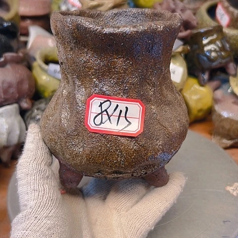 粗陶花盆手工花盆制作