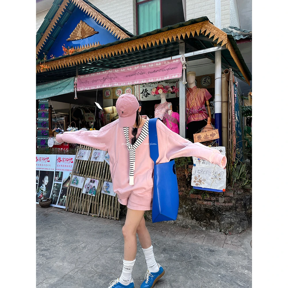JCCC影子【悦动】两色舒适休闲精梳棉套头圆领卫衣套装JE5ABY11