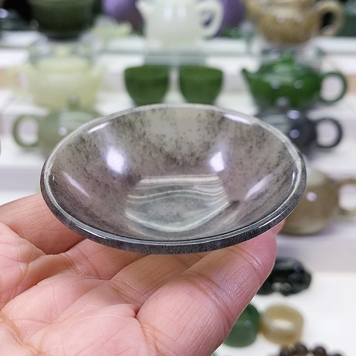 未镶嵌和田玉挂件茶杯40m l