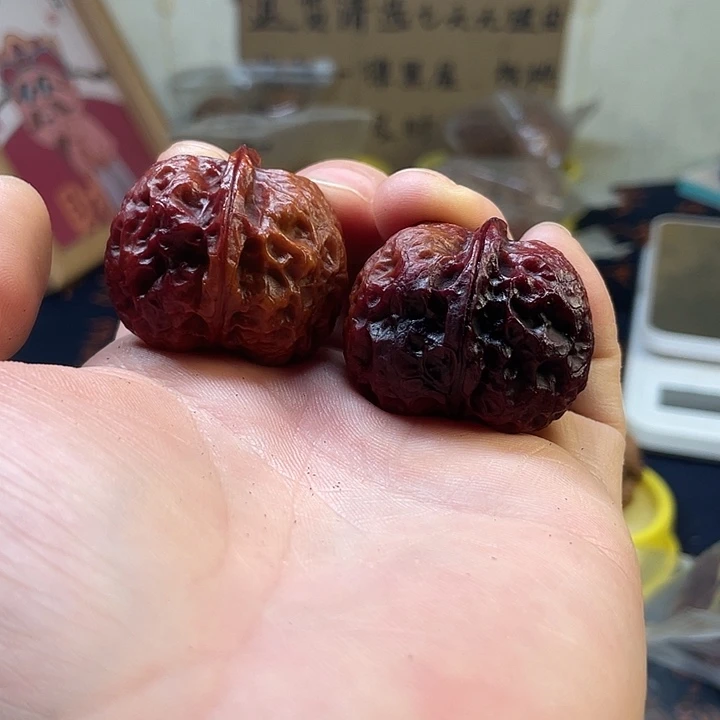 文玩核桃把件七彩翻天印37