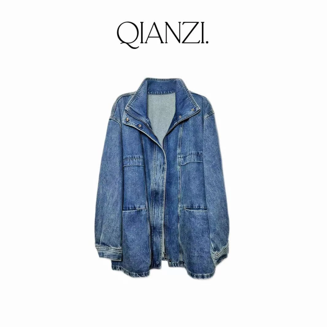 QIANZI牛仔风衣508079
