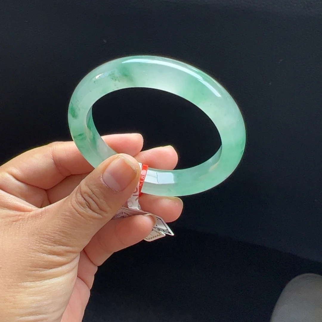 5***6石英质玉未镶嵌手镯非洲翠5253