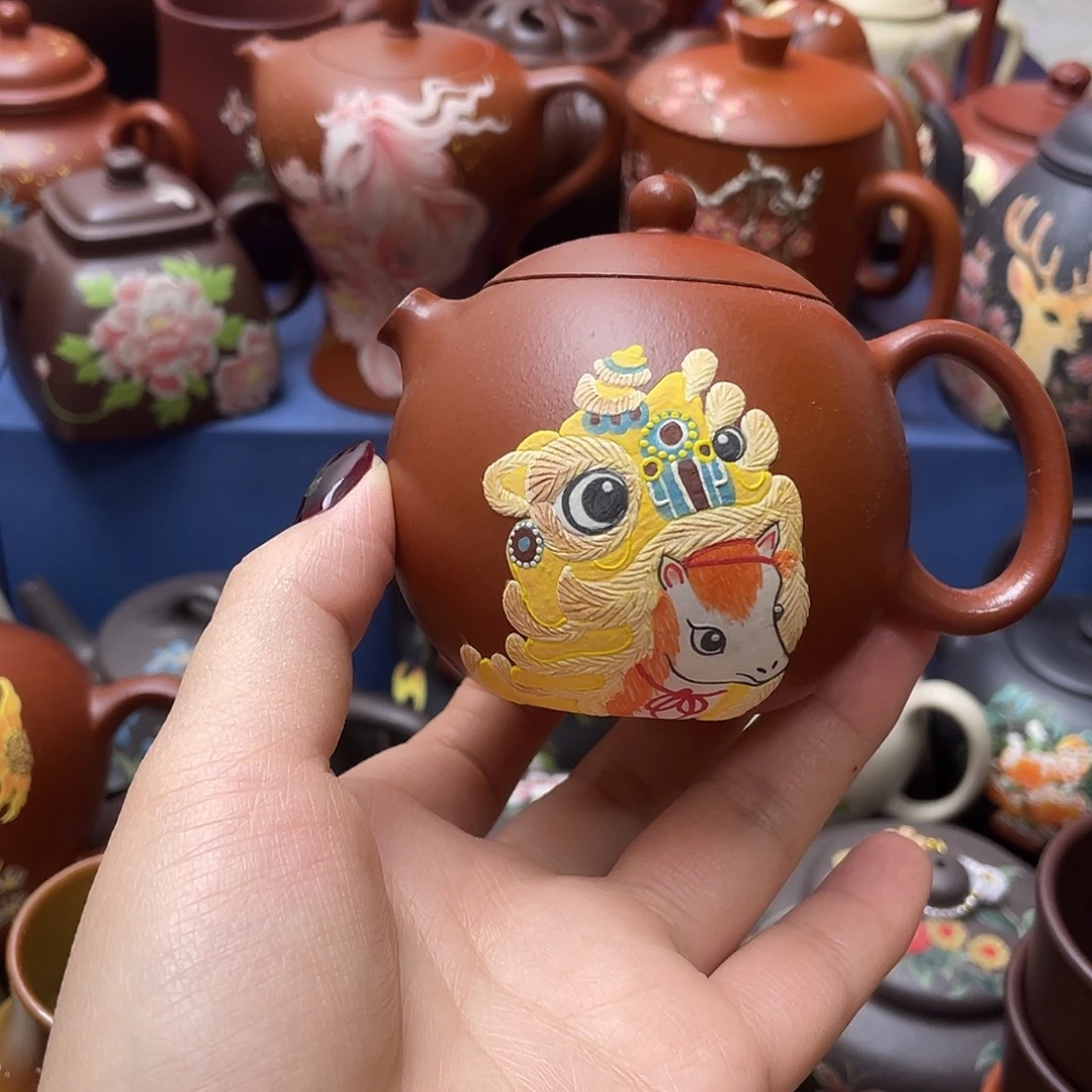 柔***～茶杯红泥紫砂主人杯160cc