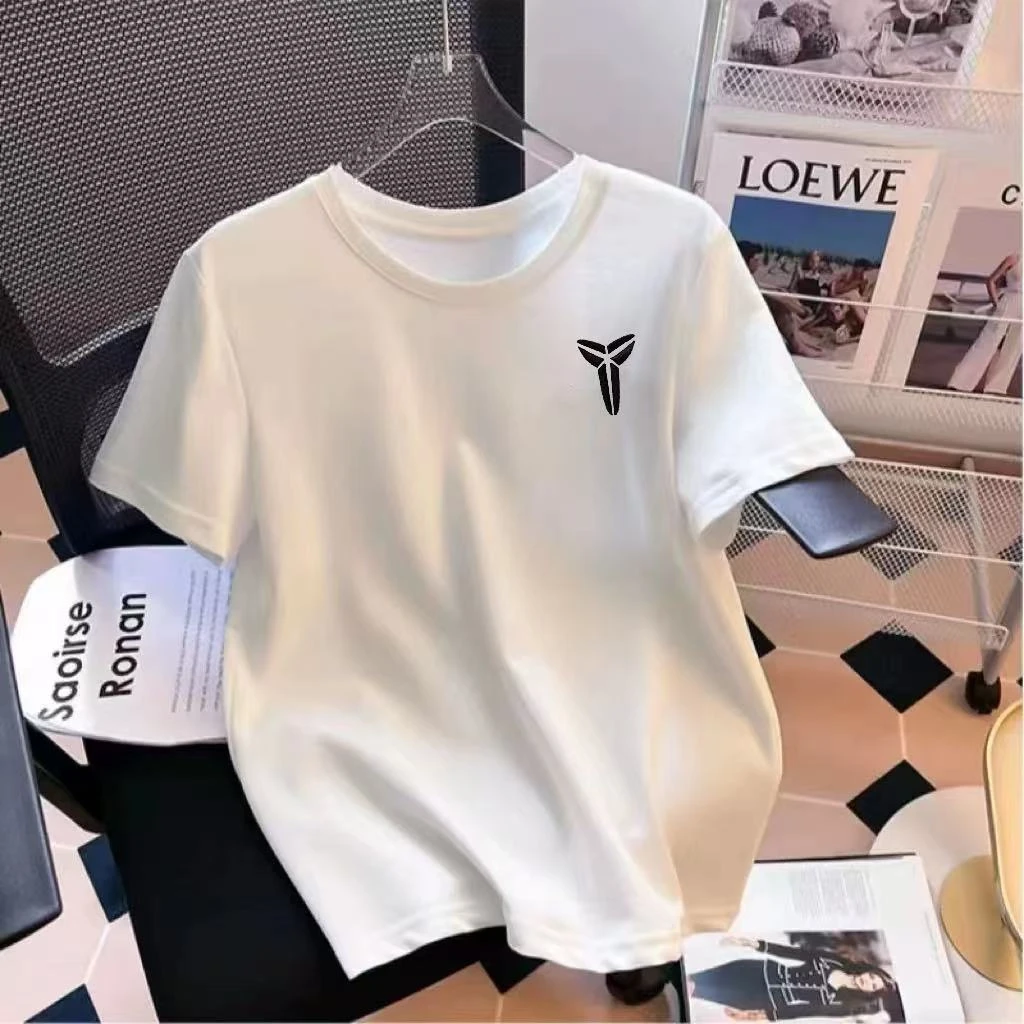 【 Y  T恤】时尚半袖百搭圆领新款大码正肩T恤显瘦上衣