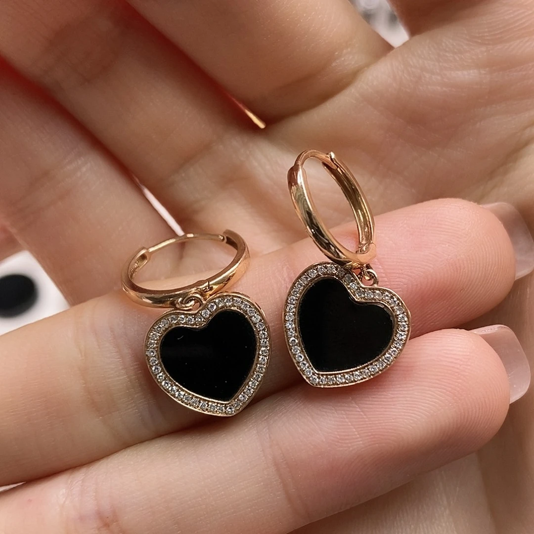 翡翠18K金镶嵌耳饰