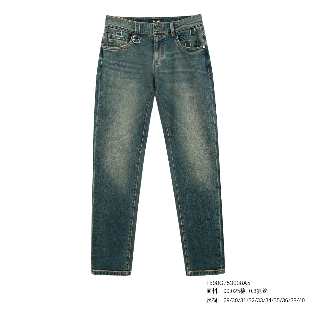 FENDILOR小怪兽25年秋冬款男士牛仔裤F598G753008A