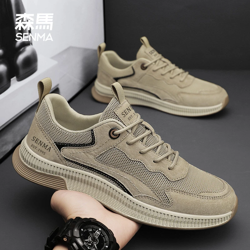 森马男鞋秋季休闲百搭网面鞋男士时尚防滑轻便软底跑步薄款潮鞋