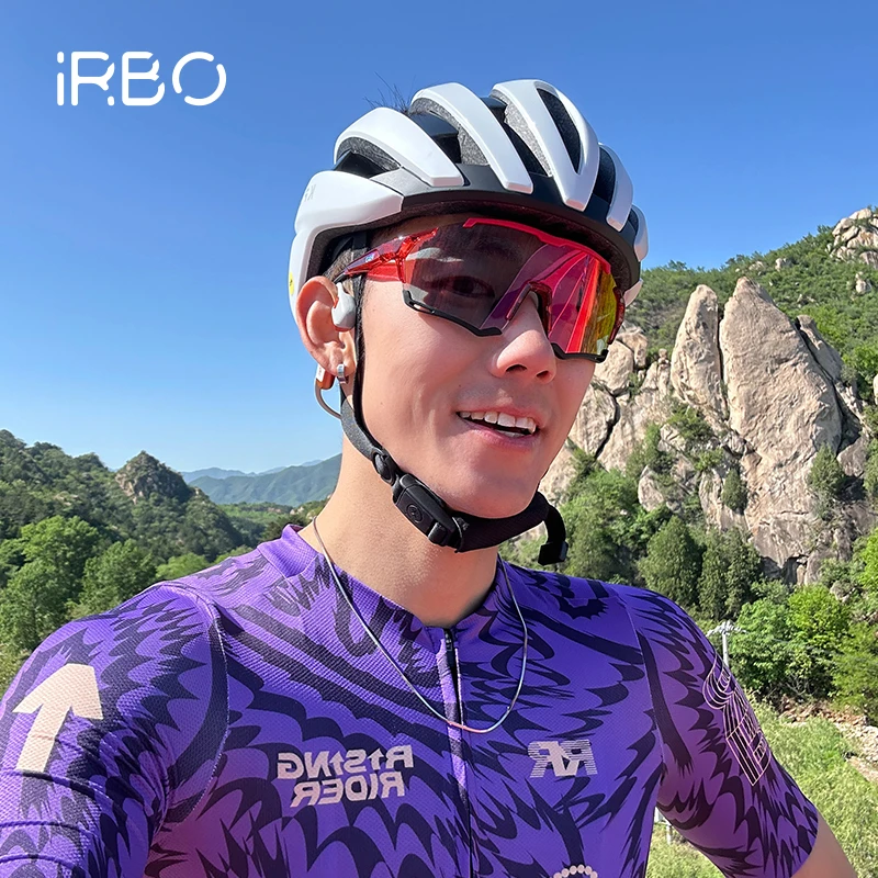 IRBO紫外线变色防风骑行眼镜偏光眼镜公路车日夜两用防风运动眼镜
