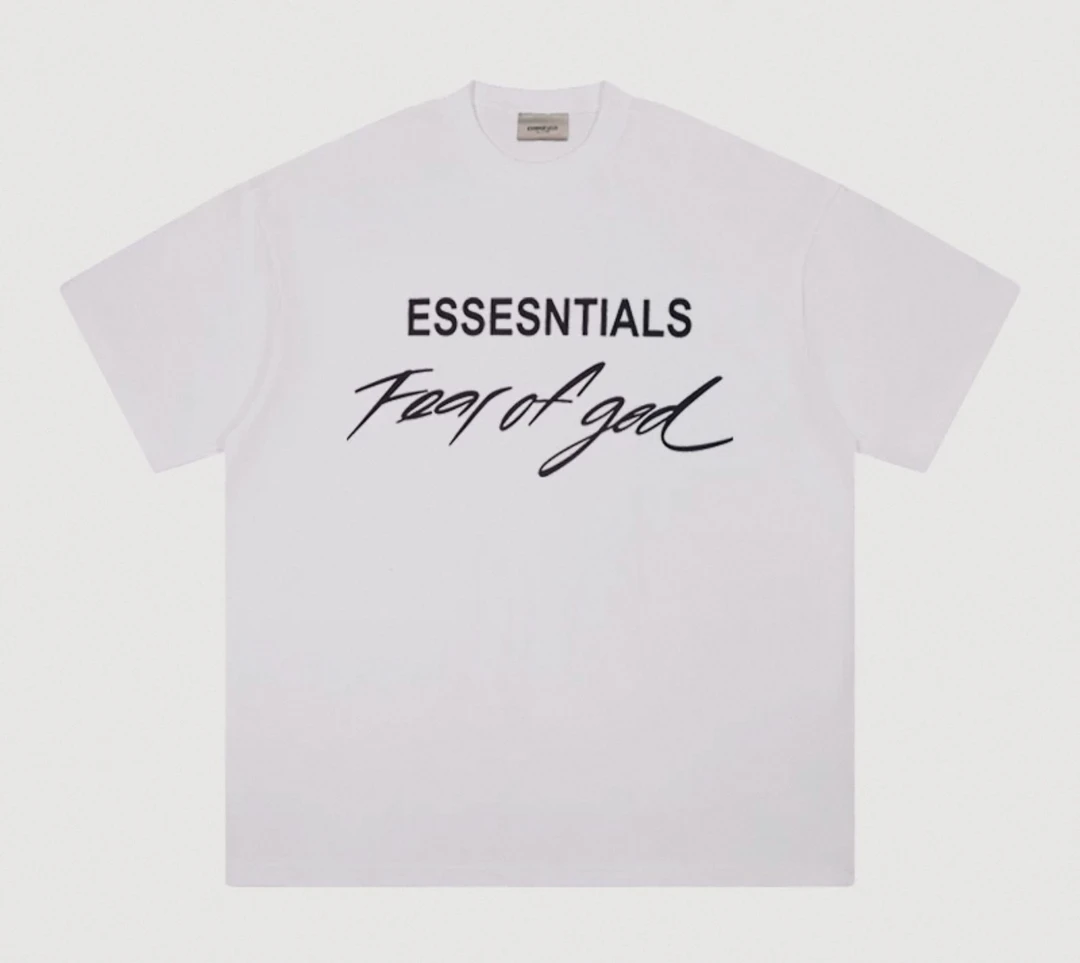 essentials主线草写短袖