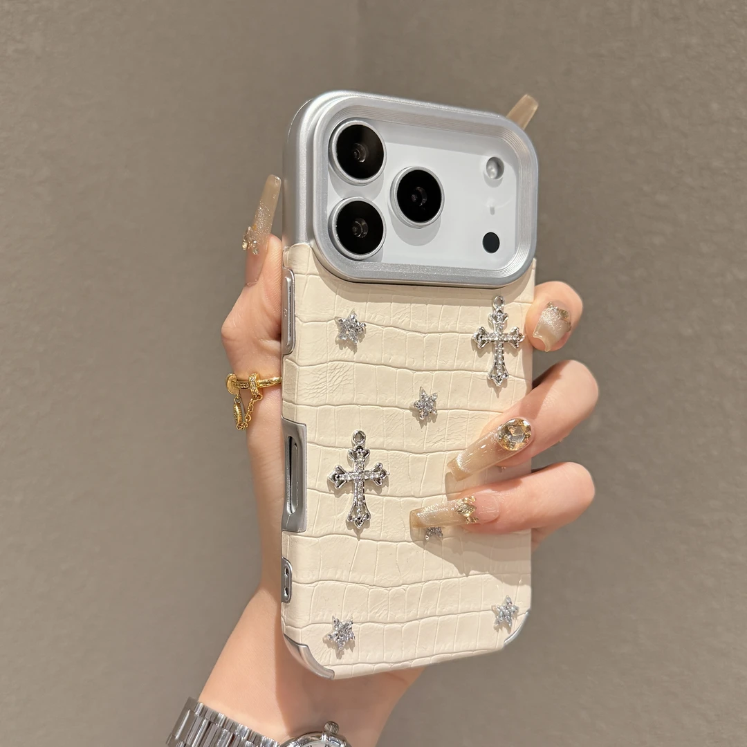 小众立体水钻星星适用苹果17promax手机壳iPhone16pro全包15女14