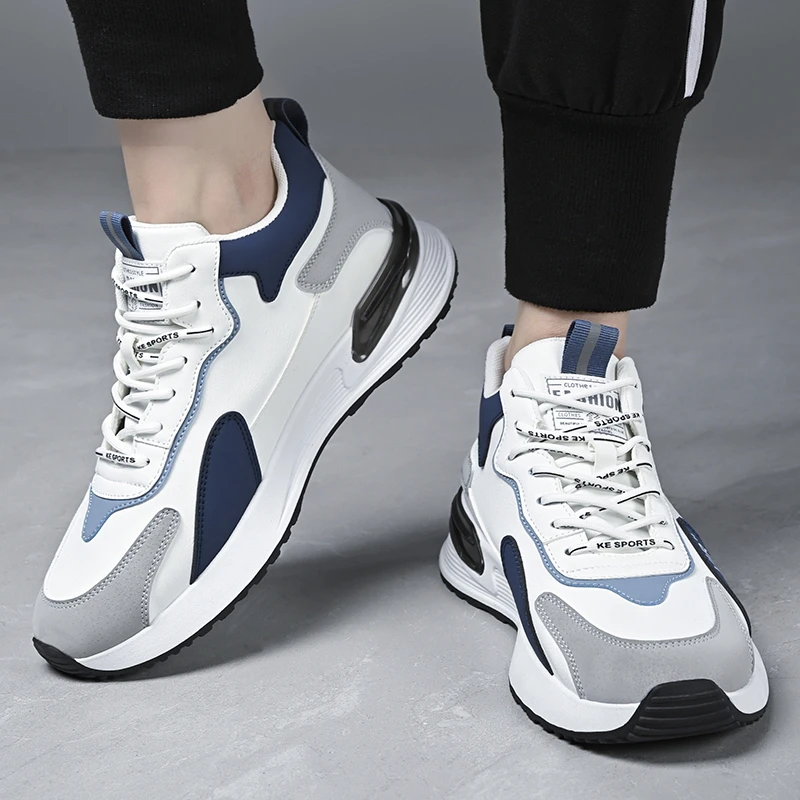 品牌专柜正品男鞋秋冬皮面休闲运动鞋男士户外低帮旅游鞋子