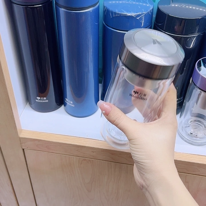 阿***8万象品牌双层玻璃杯V406-360ML