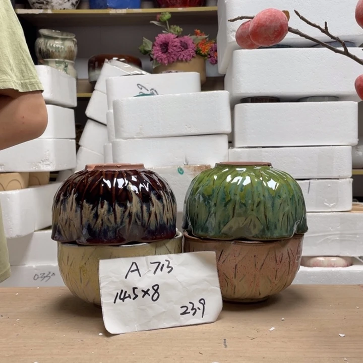 粗陶多肉花盆微瑕713