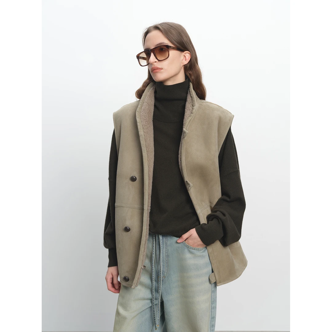 MSBEAST 粉丝内购会 绒面美利奴皮毛一体小立领 74035