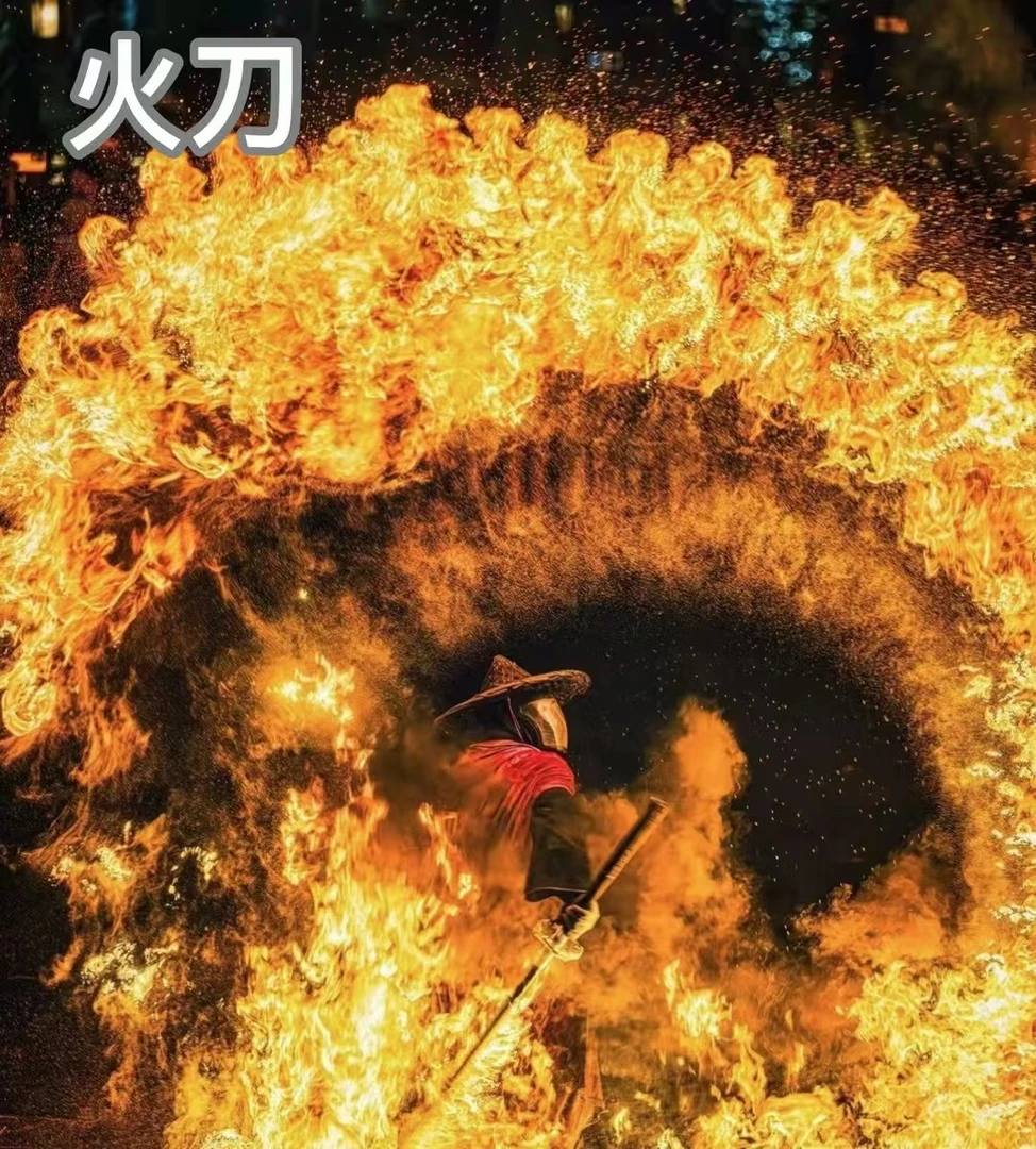 火焰款 豪华款 火刀可燃 铝的唐横刃 道具cos拍摄炫酷自打火铝刀
