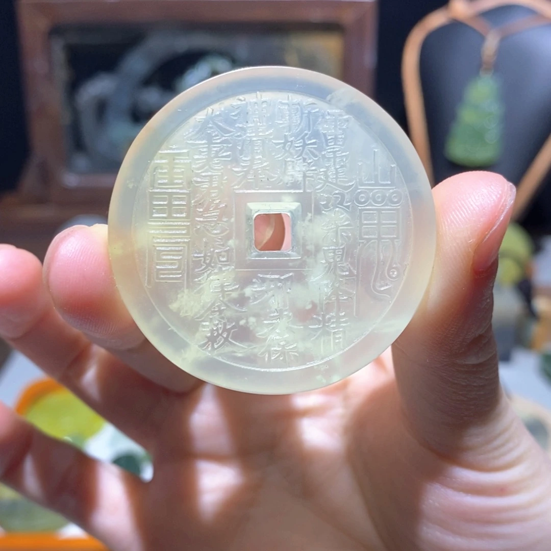 岫玉未镶嵌颈饰颈饰3