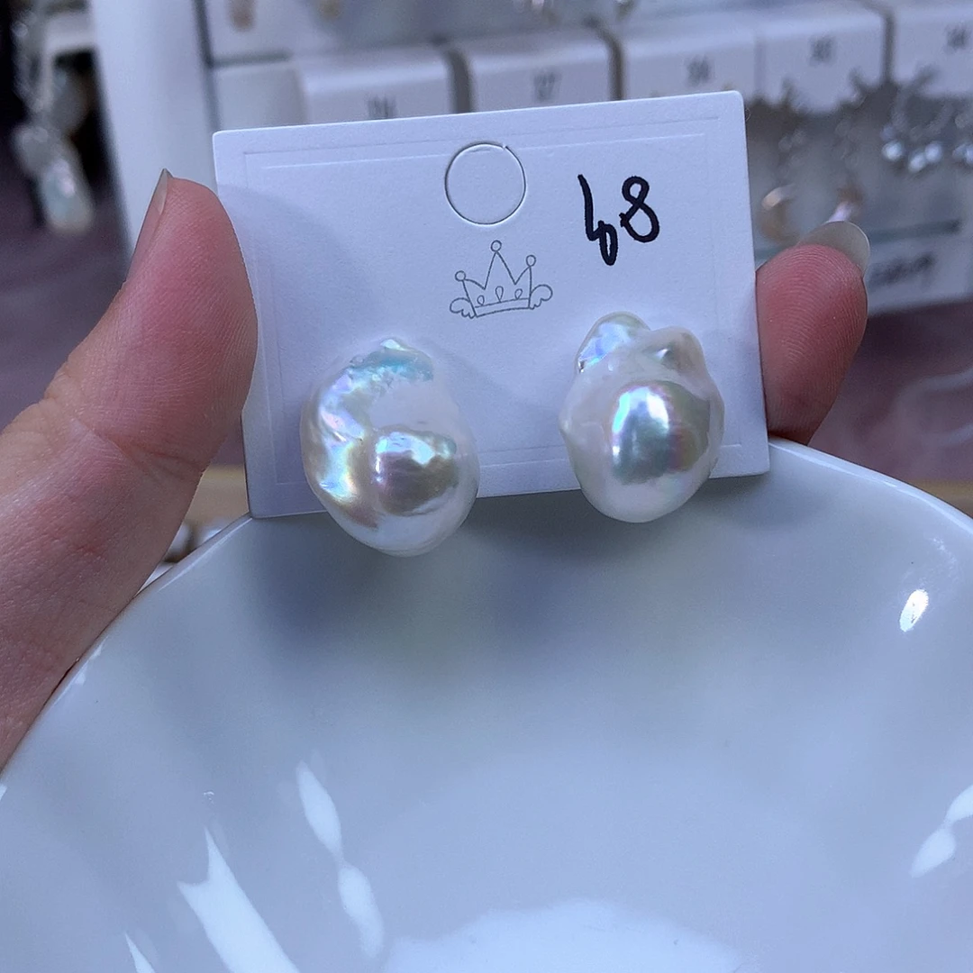 金***愿淡水珍珠耳饰合金特价耳钉89号