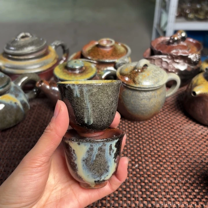 紫砂茶杯艺*一对小杯