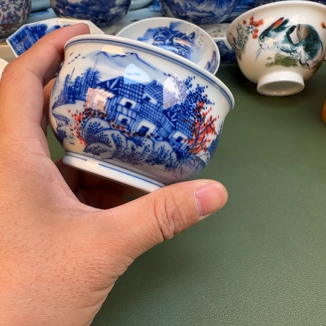 纯手工纯手绘茶具石头82