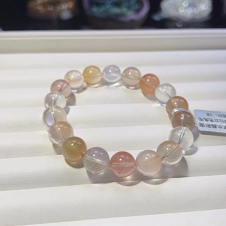 水晶手串未镶嵌毕业级仙女色兔毛11.3mm