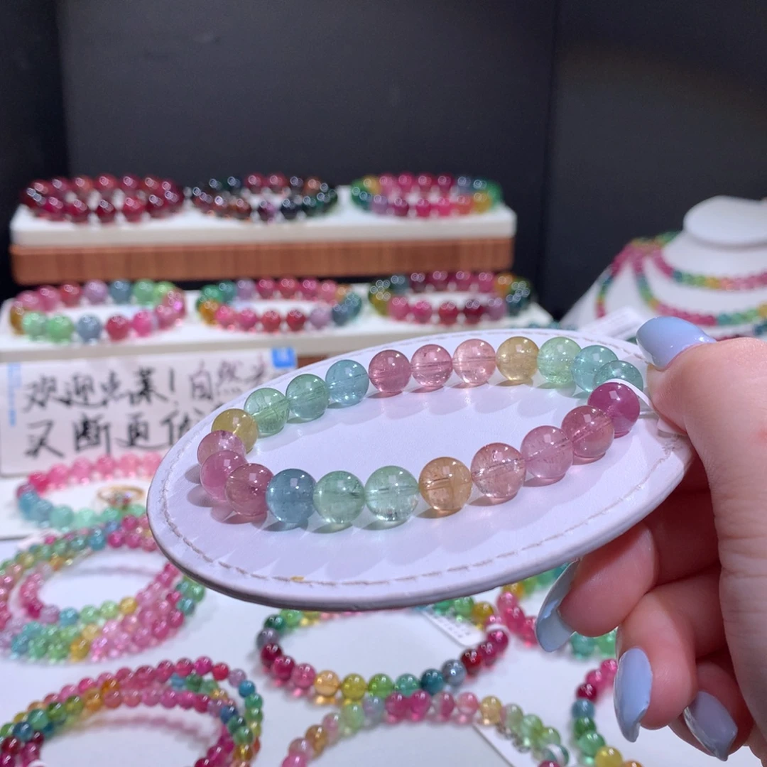 碧玺手链未镶嵌不退换