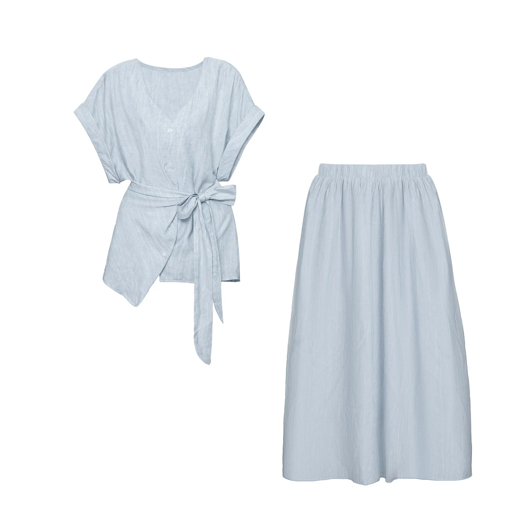 2025高品质-2119夏季新款时尚通勤套装